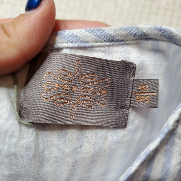 Creamie Striped Blue Dress - Picture 2 of 3